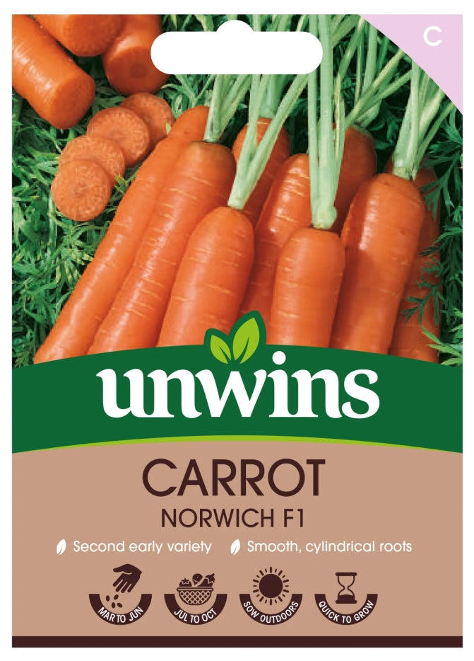 Unwins Carrot Norwich F1 Seeds
