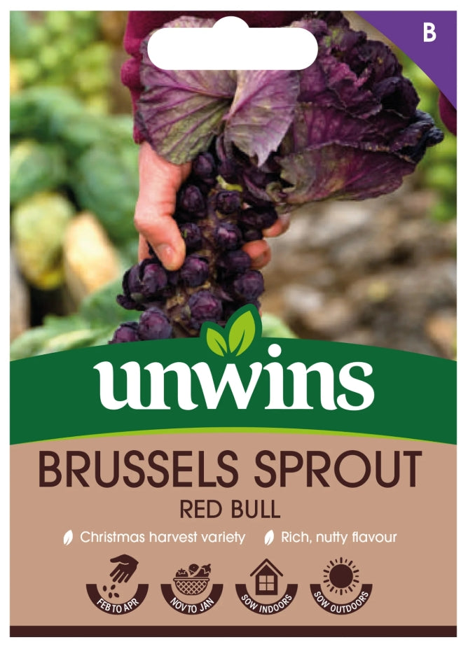 Unwins Brussels Sprout Red Bull Seeds