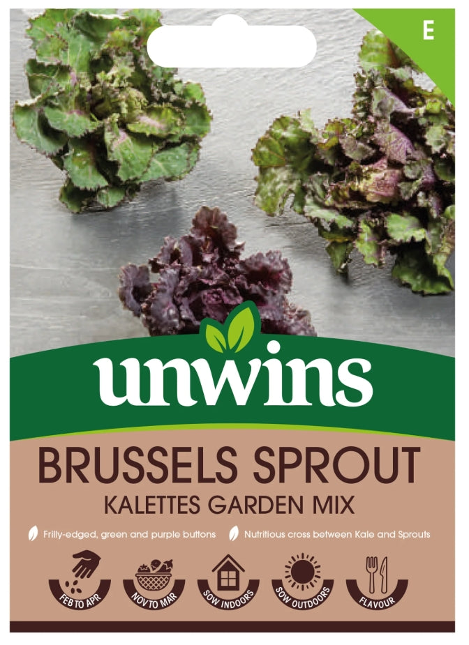 Unwins Brussels Sprout Kalettes Garden Mix Seeds