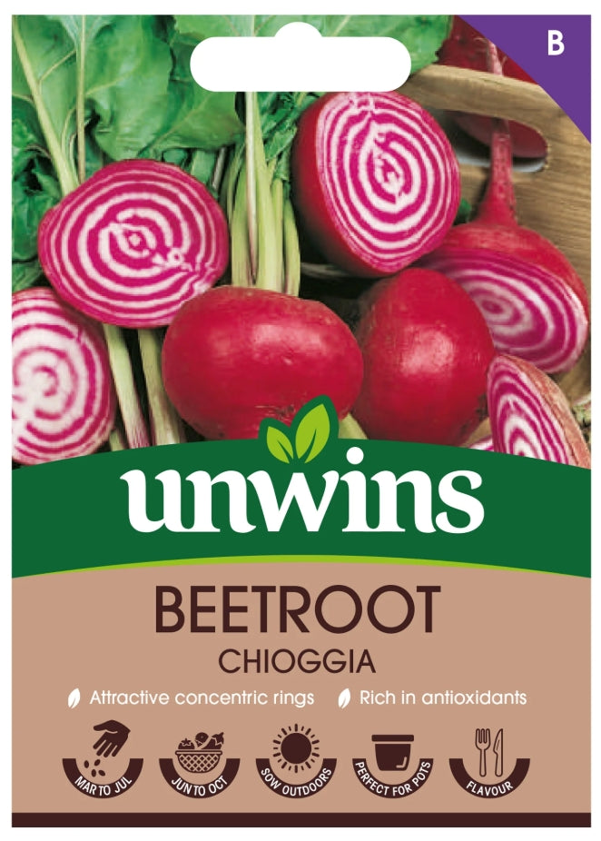 Unwins Beetroot Chioggia Seeds
