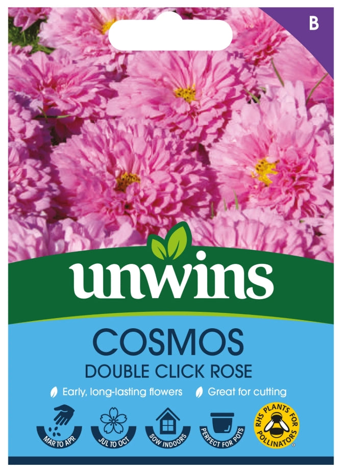 Unwins Cosmos Double Click Rose Seeds