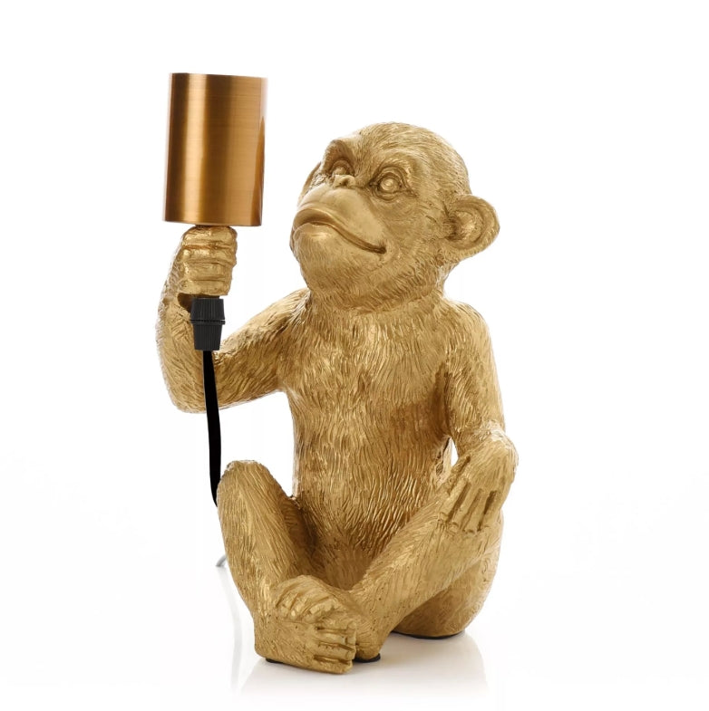Hestia Monkey with Bulb Light 25cm