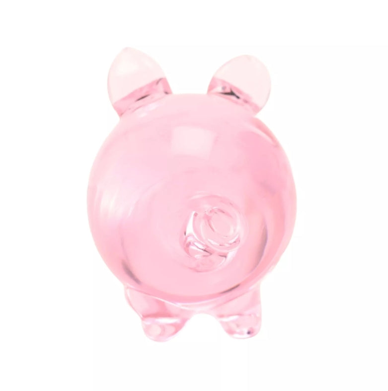 Objets D'art Miniature Glass Figurine - Pig