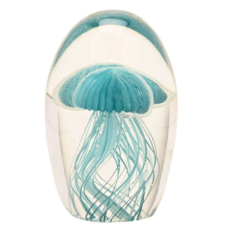 Objets D'art Glass Paperweight - Jellyfish Duo