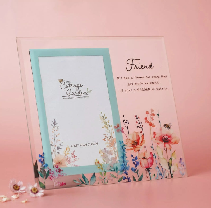 The Cottage Garden Glass Photo Frame Friend