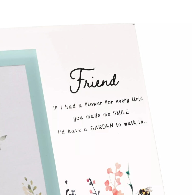 The Cottage Garden Glass Photo Frame Friend