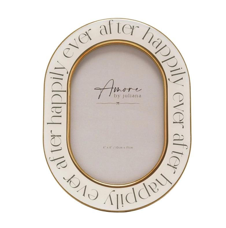 Amore Words Photo Frame 'Happily Ever After' 4"x 6"