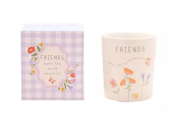 Celebrations Love Life Ceramic Candle - Friends 190g