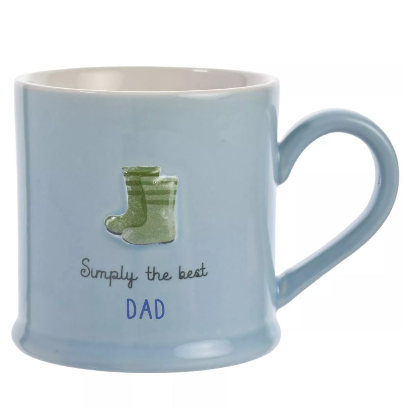 Celebrations Love Life Embossed Mug - Dad