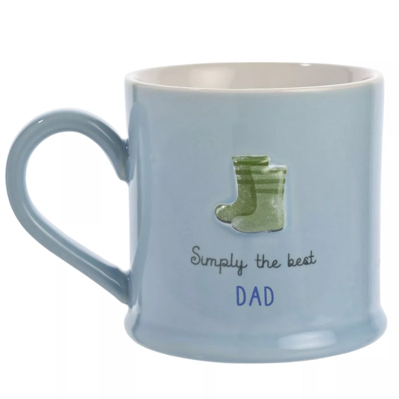 Celebrations Love Life Embossed Mug - Dad
