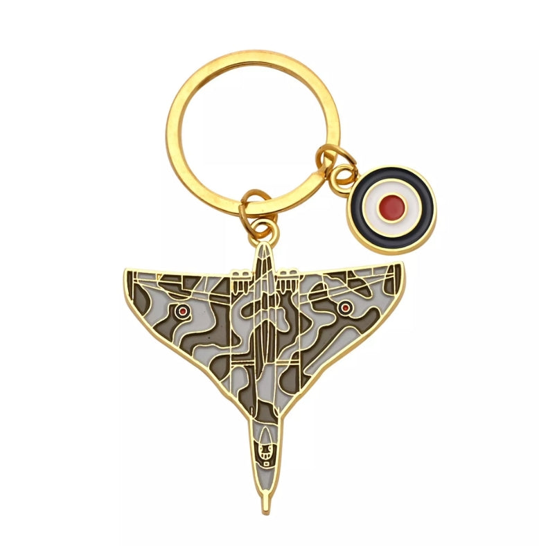 Harvey Makin RAF Enamel Keyring - Vulcan