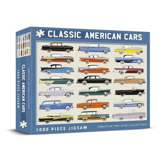 Coach House Classic American Cars 1000 Piece Jigsaw