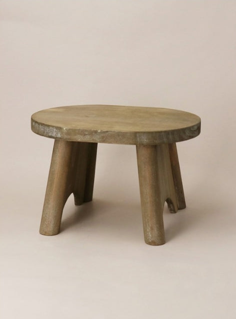 Gisela Graham Natural Wood Decorative Oval Bench Small 26cm