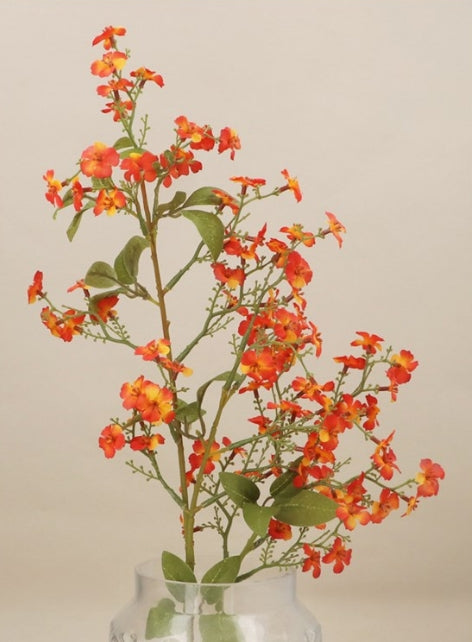 Gisela Graham Dark Orange Phlox Stem 77cm