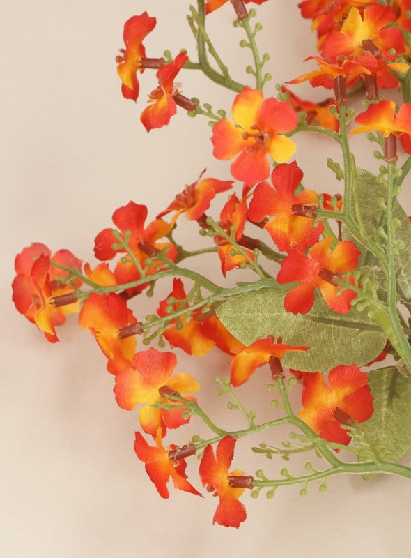 Gisela Graham Dark Orange Phlox Stem 77cm