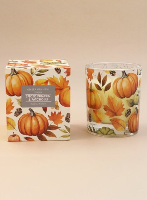 Gisela Graham Pumpkin Spice Scented Boxed Candle Pot