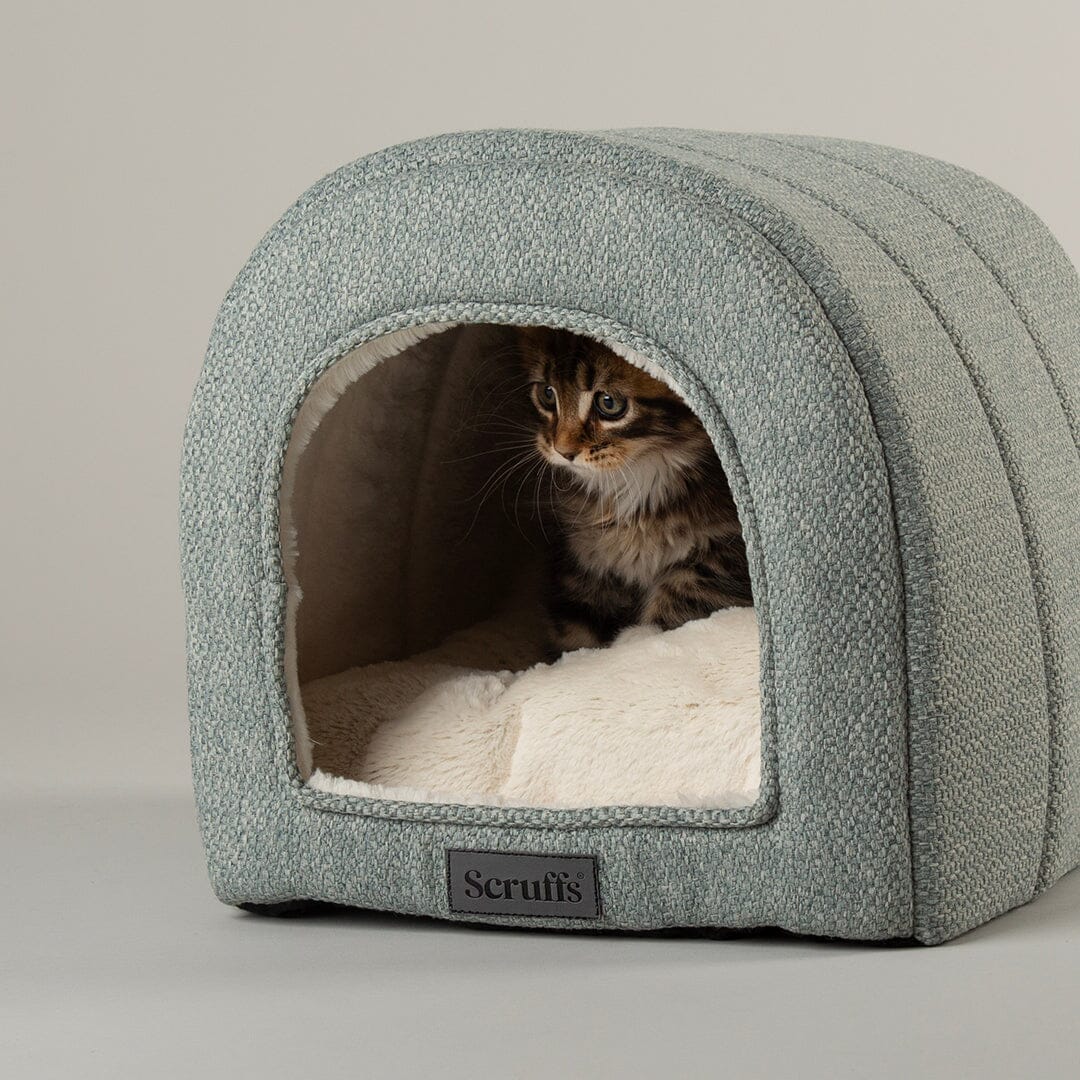 Scruffs Seattle Cave Cat Bed Topaz Green