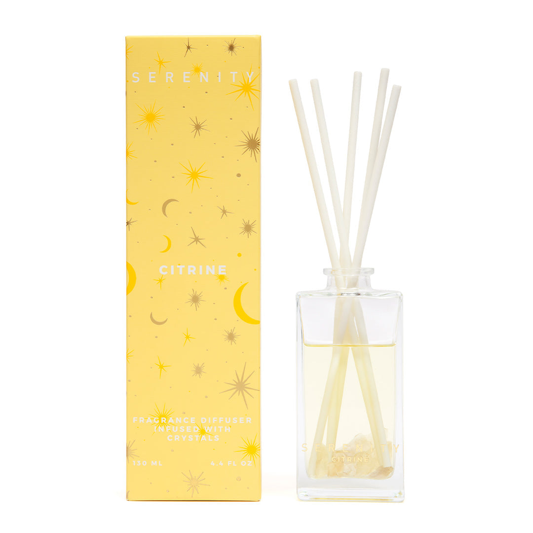Serenity Energise Citrine Crystal 130ml Diffuser