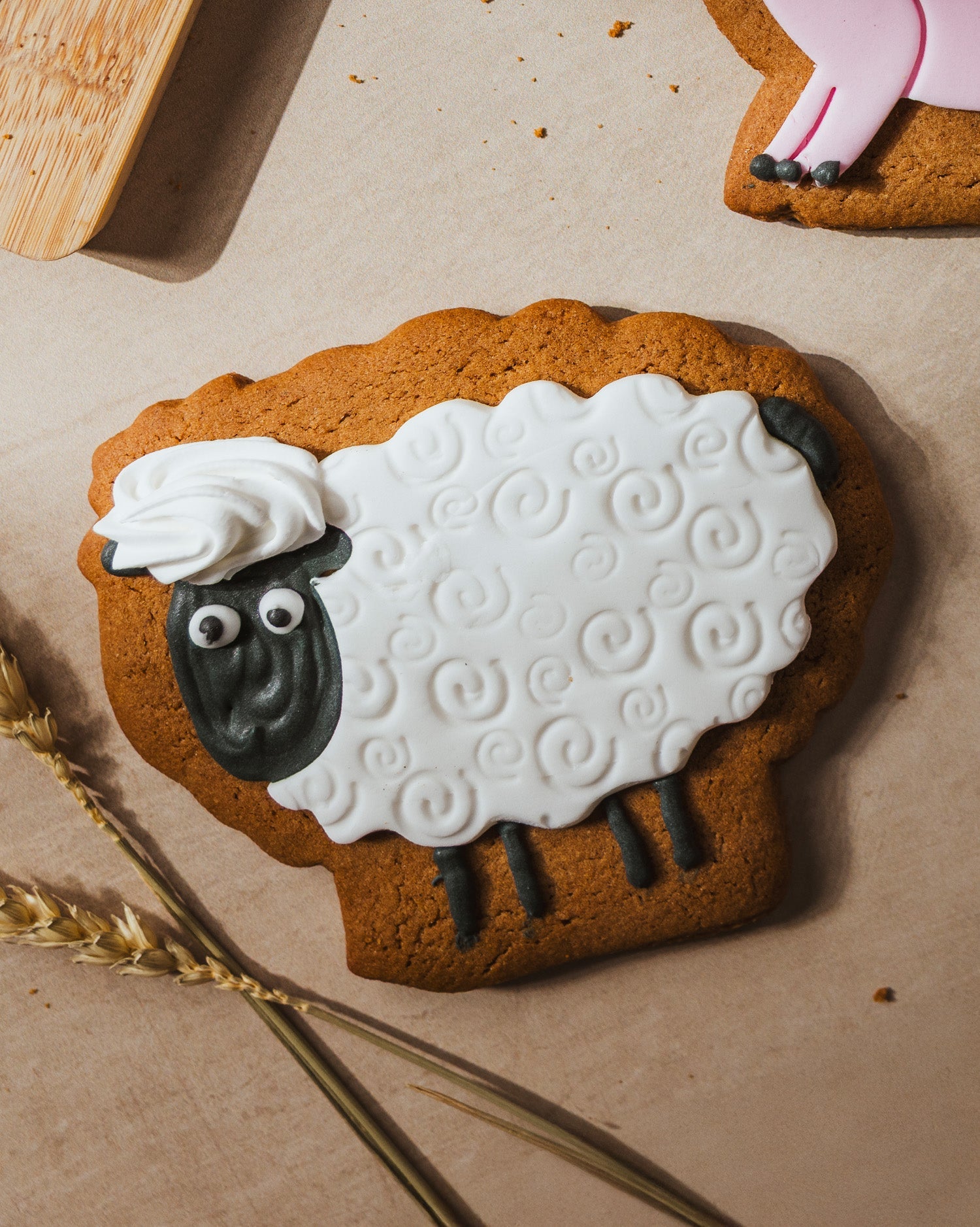 The Original Baker Sharon the Sheep Ginger Biscuit