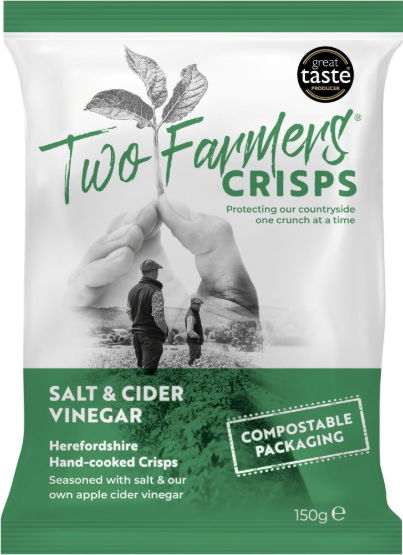 Two Farmers Gluten Free Salt & Cider Vinegar 150g