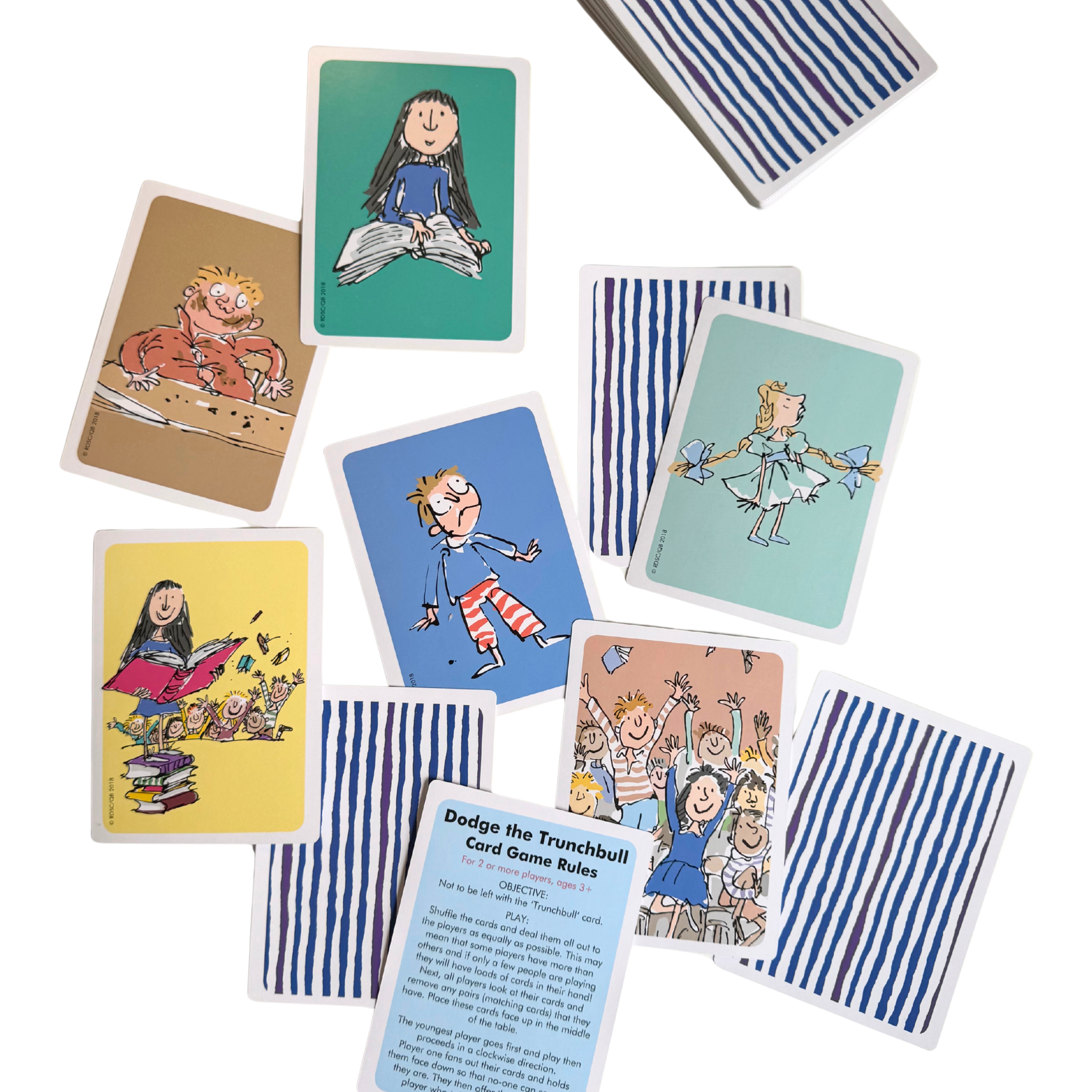 Roald Dahl Matilda Dodge the Trunchbull Card Game