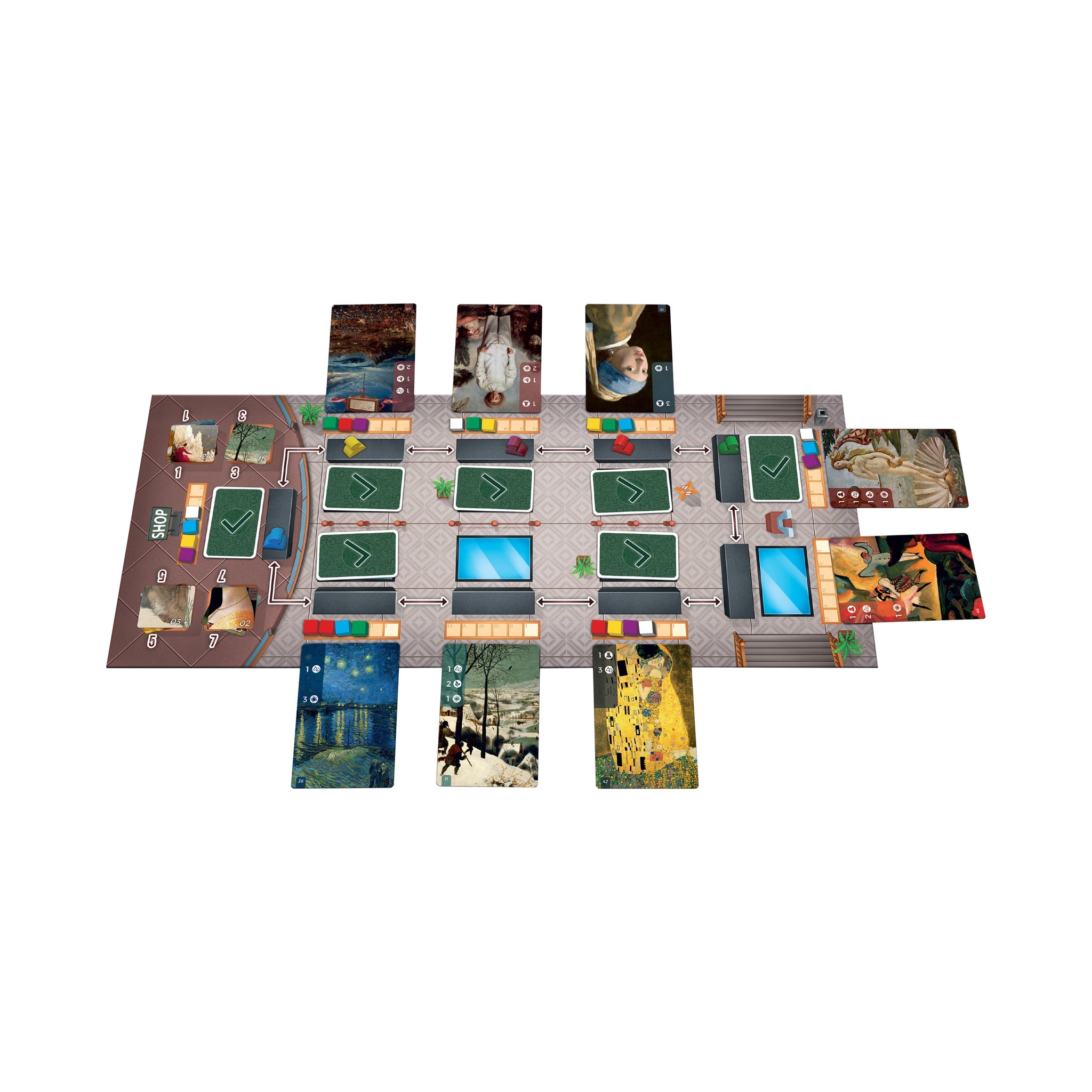 University Games Art Gallery Board Game