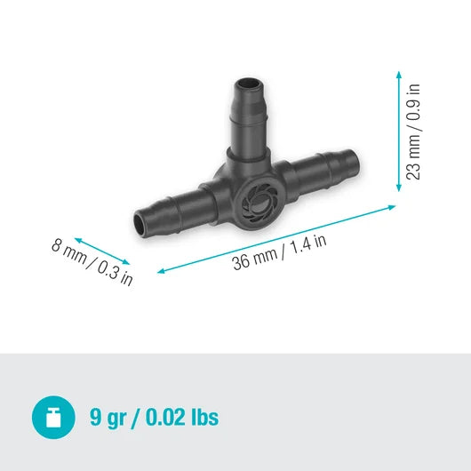 Gardena T-Joint 4.6 mm (3/16") 10pk