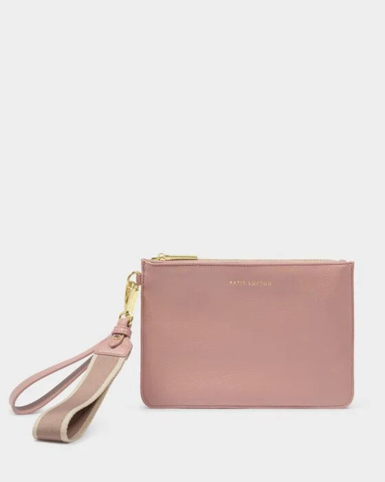 Katie Loxton Hallie Wristlet Pouch Pink Heather