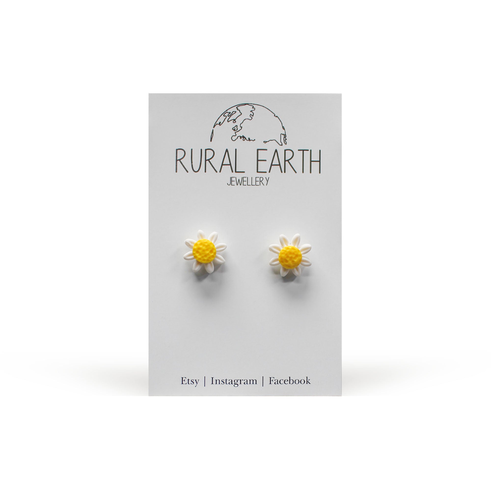Rural Earth Daisy Stud Earrings