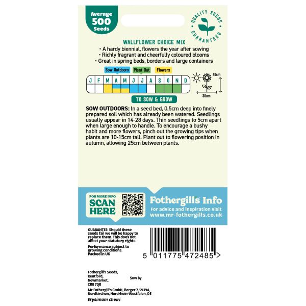 Mr Fothergills Wallflower Choice Mix