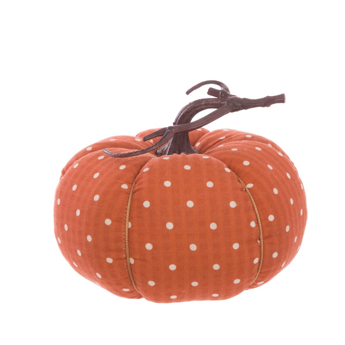Floralsilk Spotty Fabric Pumpkin 17cm