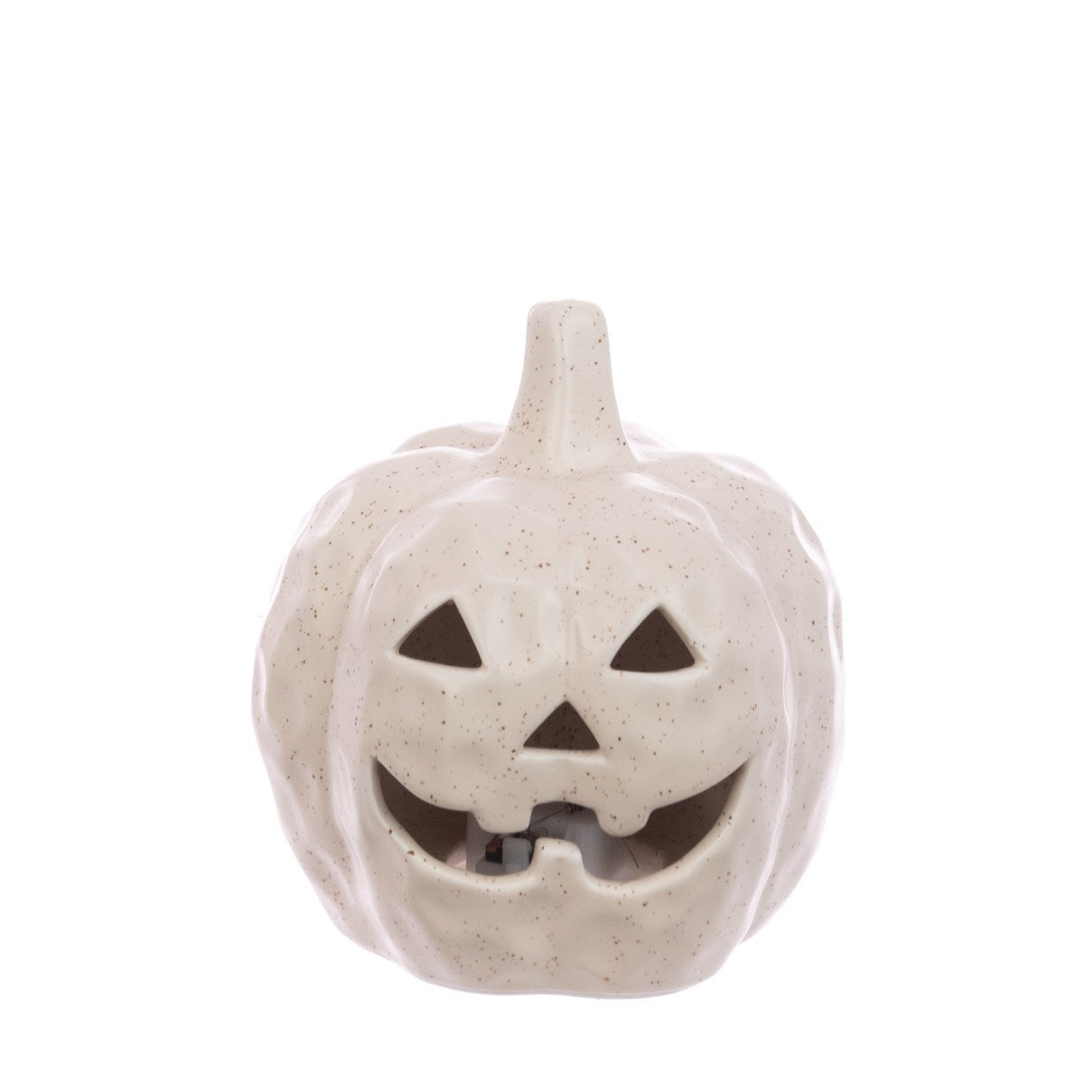 Ceramic Pumpkin Battery Operated 10cm