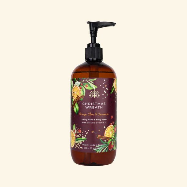 The English Soap Company Christmas Tidings Christmas Wreath Hand and Body Wash