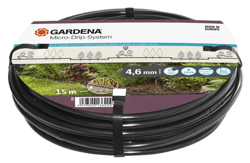 Gardena Drip Irrigation Line 4.6 mm (3/16"), 15 m