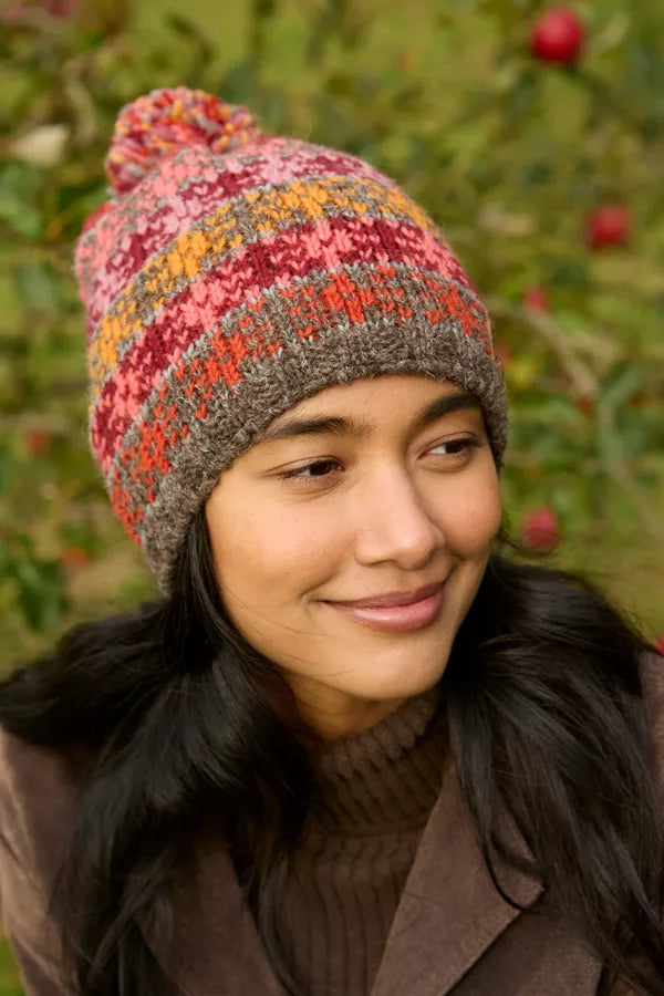 Pachamama Tintagel Bobble Beanie (Fine Knit)