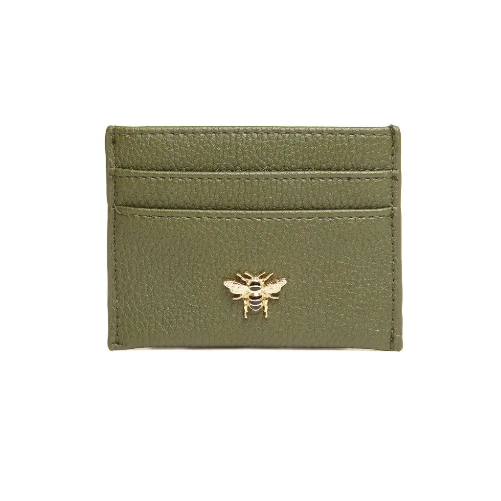 Alice Wheeler Bow Card Holder Olive
