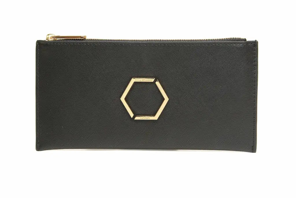 Alice Wheeler Brunel Honeycomb Purse Black