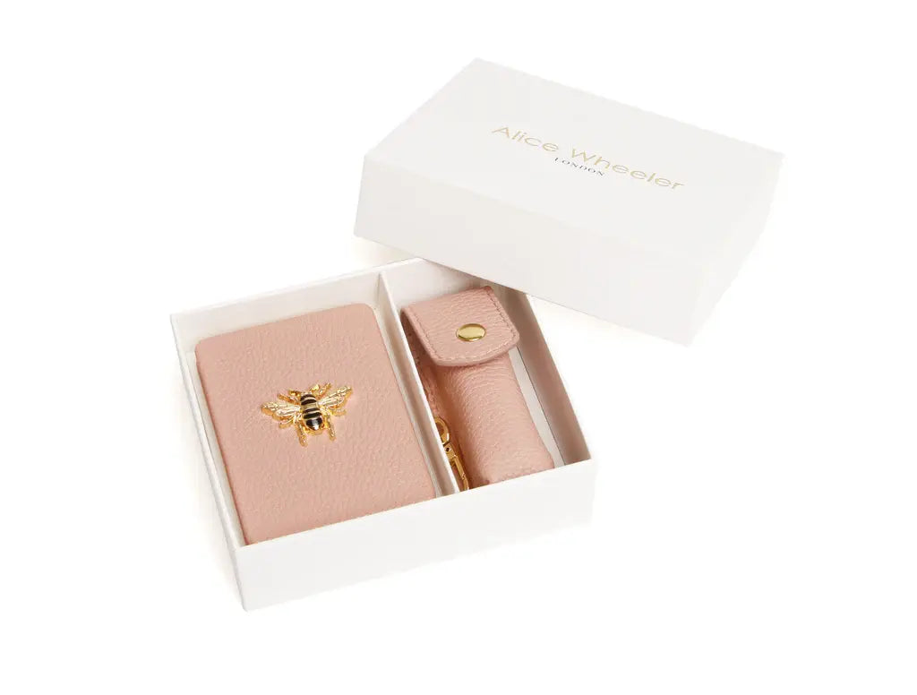 Alice Wheeler Oblong Compact Mirror & Liptick Holder Gift Set