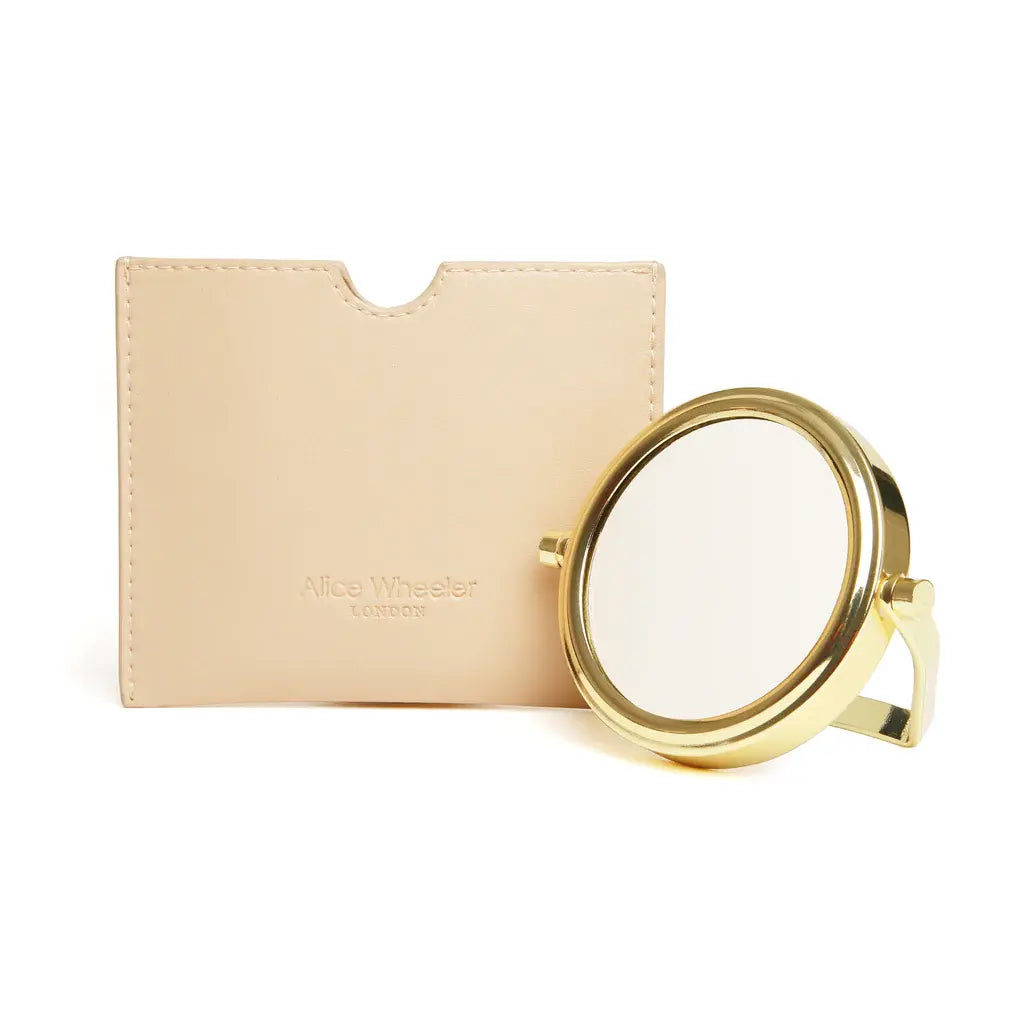 Alice Wheeler Sand - Venice  Mirror & Pouch