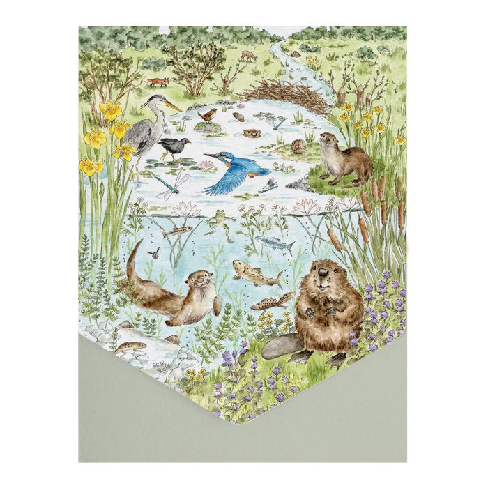 Wrendale Designs 'The Riverbank' Nature Notecard Pack