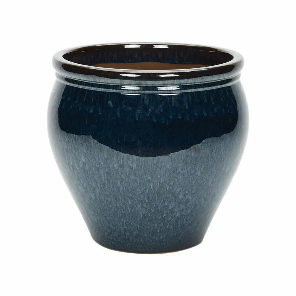 AptaPeacock Blue Glazed Jar