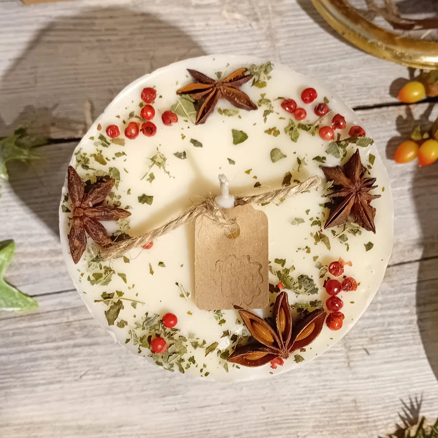 Beauty Scents Mulled Wine Scented Candle With Star Anise & Red Berries