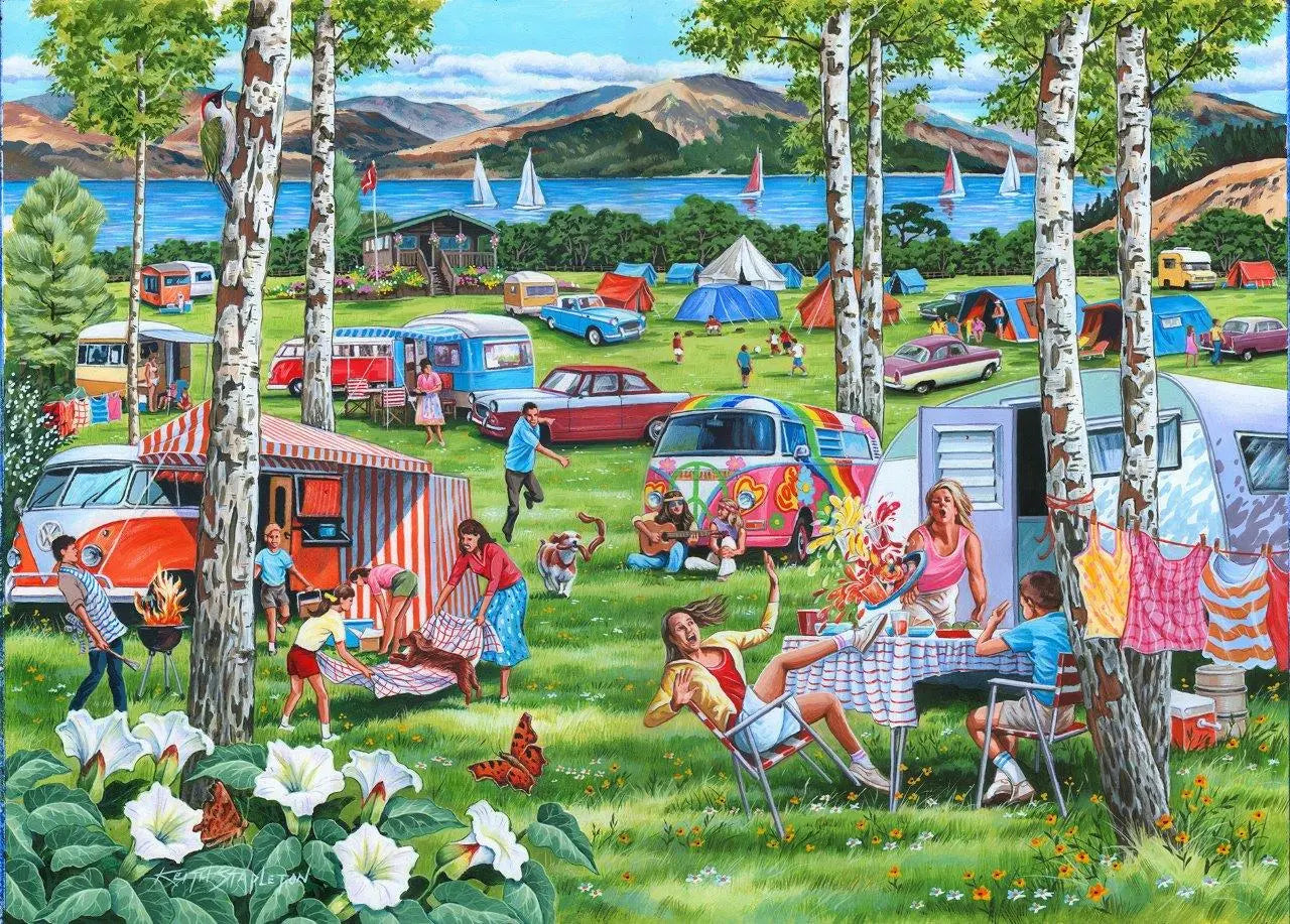 Bigjigs Camping Chaos BIG 500 puzzle