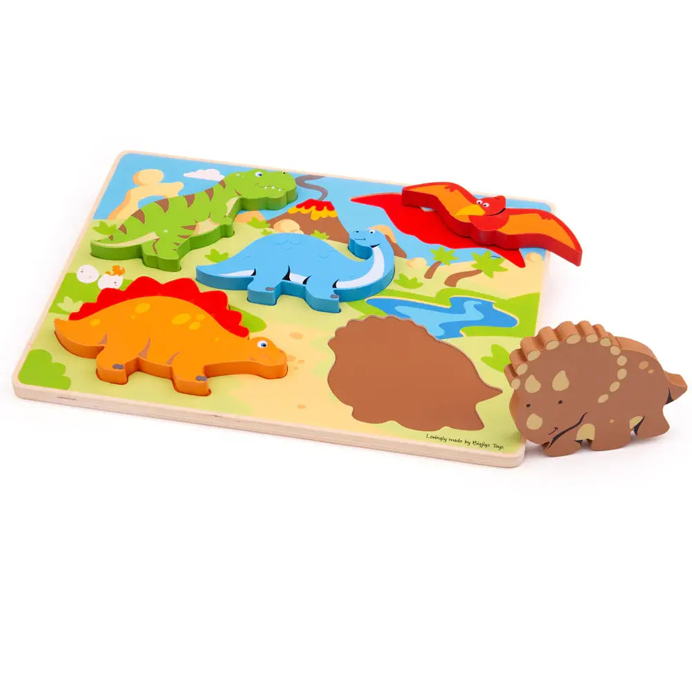 Bigjigs Chunky Lift Out - Dinosaurs
