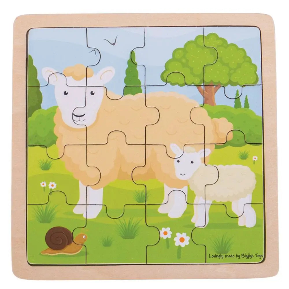 Bigjigs Sheep & Lamb puzzle