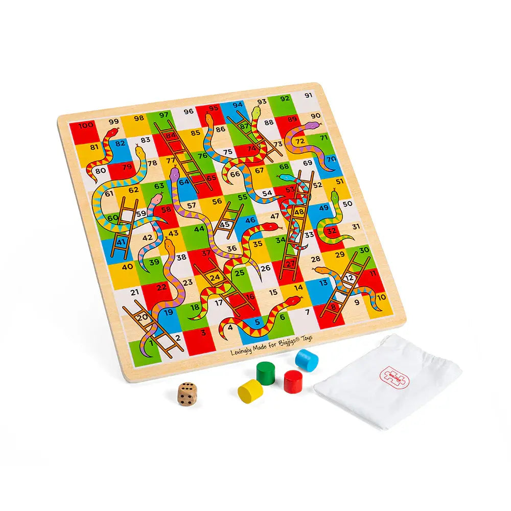 Bigjigs Traditional Snakes & Ladders