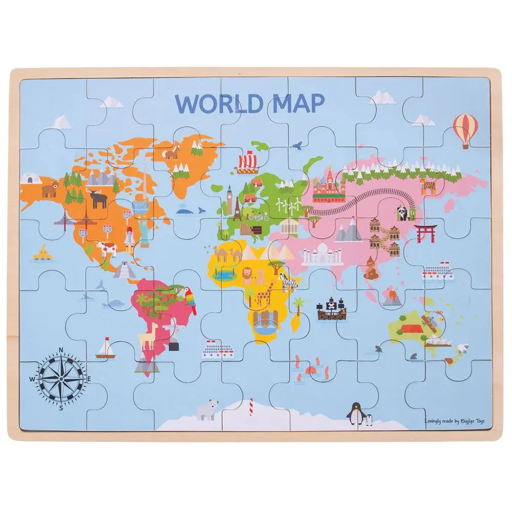 Bigjigs World Map puzzle