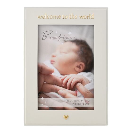 Bambino 'Welcome to the World' Photo Frame 4x6"
