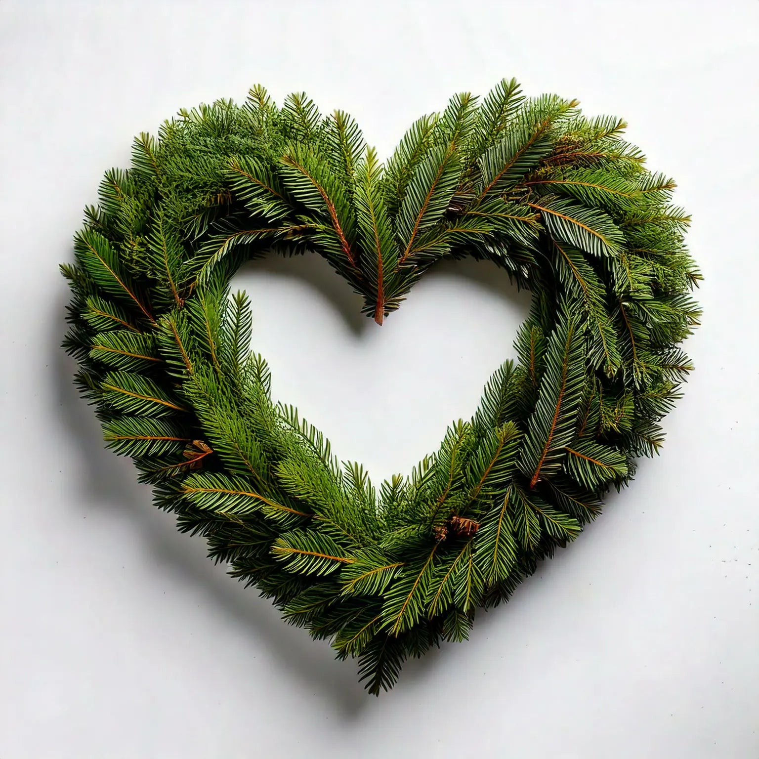 Home Made Wreath - Heart 12" Plain