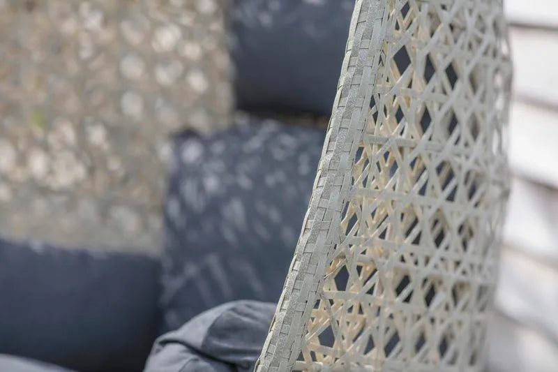 Bramblecrest Monterey Single Hanging Cocoon & Cushions Dove Grey